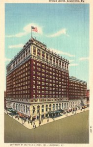 Vintage Postcard 1930's Brown Hotel Louisville Kentucky Readmore News Co. Pub.