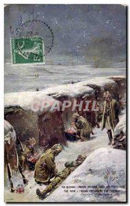 Old Postcard Army At War Indian troops in the trenches