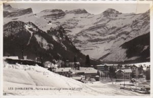 Switzerland Les Diablerets Partie sup du village avec le Grand Hotel 1963 Rea...
