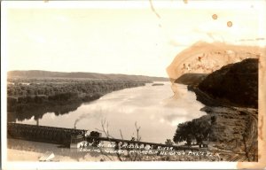 RPPC View of Mississippi River Toward McGregor Heights Vintage Postcard G78