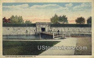 Fort Entrance  - Fortress Monroe, Virginia VA  