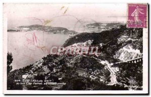 Old Postcard Eze off Cap Ferrat and Villefranche