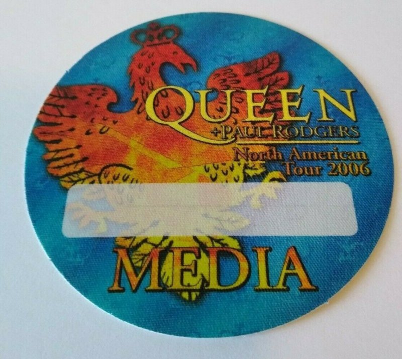 Queen Backstage Pass American Tour Paul Rodgers Original 2006 Hard Rock Blue