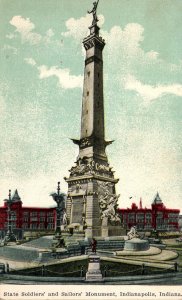 Indiana Indianapolis Soldiers and Sailors Monument At Night