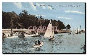 Old Postcard La Baule Sea Port one day Regates