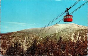 Aerial Tram Cannon Franconia Notch White Mountains Postcard VTG UNP Vintage