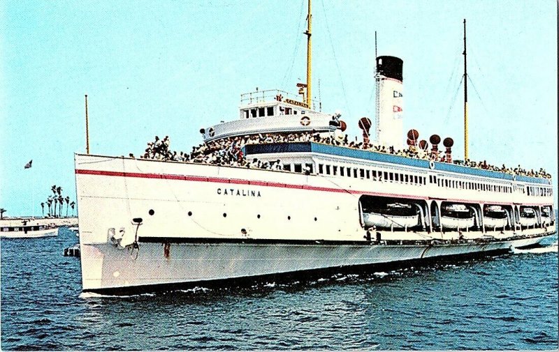 S.S. Catalina in Avalon Bay Catalina Island CA Postcard Standard View Card 