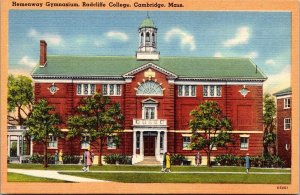 Vtg Cambridge Massachusetts MA Hemenway Gymnasium Radcliffe College Postcard