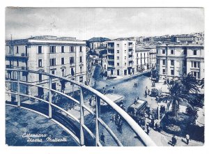 Italy Piazza Matteotti Catanzaro Alterocca Terni Blue Litho 4X6 Postcard