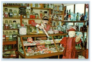 Norton's Old General Store Interior Barry Illinois IL, Penny Candy Case Postcard