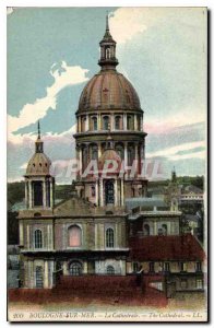 Old Postcard Boulogne sur Mer La Cathedrale