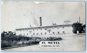 c1940 Hibbing Minnesota MN Vintage Postcard El Motel Court Building Exterior