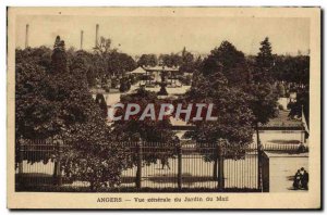 Old Postcard View Angers Generale Du Jardin Du Mail