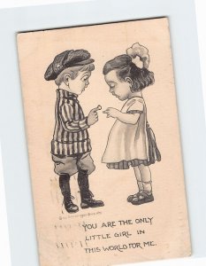 Postcard You Are The Only Little Girl In This World For Me with Couple Art Print