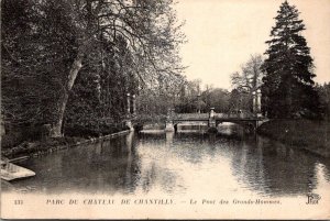 France Oise Parc Du Chateau de Chantilly Le Pont des Grands-Hommes 1919