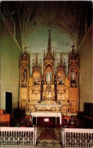 Interior View Main Altar San Jose Church Puerto Rico Historic Postcard Note WOB 