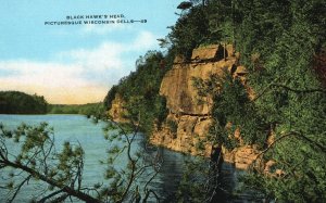 Vintage Postcard Black Hawk's Head Picturesque Wisconsin Dells Wisconsin E.C.K.