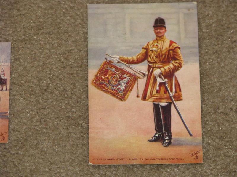 2nd Life Guards, State Trumpeter, unused Tuck Oilette