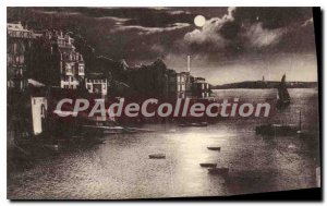 Old Postcard Dinard Effel De Lune On Rade