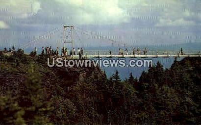 Mile High Swinging Bridge in Grandfather Mountain, North Carolina