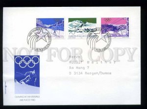 210400 Liechtenstein winter olympiad LAKE PLACID 1980 year FDC