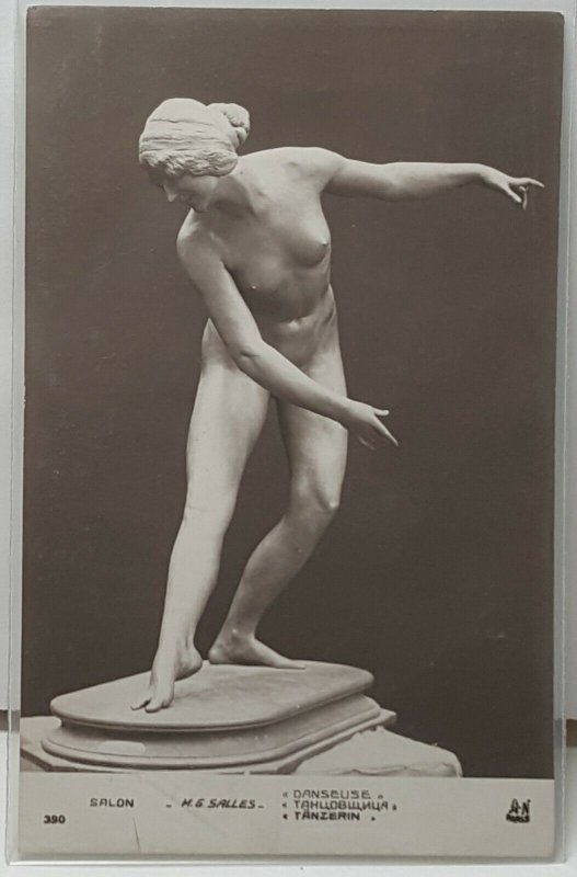 Salon Paris Sculpture Vintage Postcard 