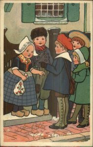 Christmas - Children Dutch & Other c1910 Ernest Nister #1989 Postcard