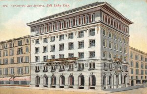 SALT LAKE CITY, UT Utah    COMMERCIAL CLUB BUILDING     c1910's Postcard