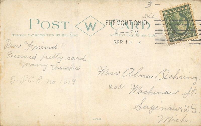 Fremont Ohio~St Joseph's Catholic School~Now Elementary but Closed!1912 Postcard 