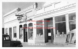 NV, Eureka, Nevada, RPPC, Street Scene, Drug Store & Soda Fountain, Photo