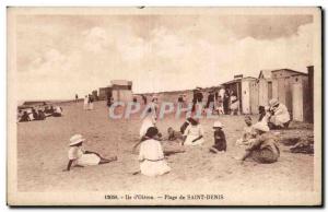 Old Postcard Island of Oleron Beach Saint Denis