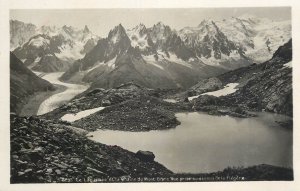 Mountaineering Switzerland Lac Blanc Mont Blanc mountain range Flegere panorama