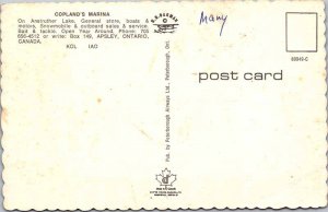 Postcard PIER SCENE Apsley Ontario ON AK2501