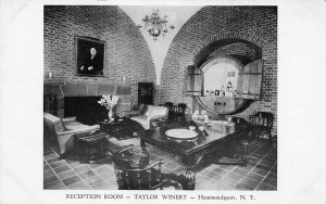 Hammondsport NY~Taylor Wine Company-Entrance + Reception Room~Lot of 2 Postcards