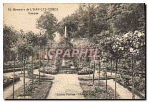 Old Postcard Rose Garden of the Roses Hay Basin