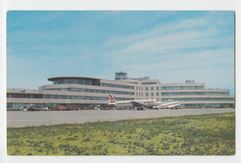 P2883 vintage postcard greater pittsburg municipal airport airplanes penn