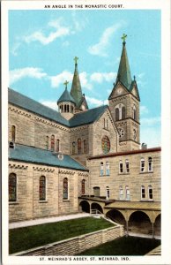 Postcard Monastic Court at St. Meinrad's Archabbey in St. Meinrad, Indiana