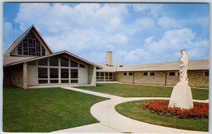 c1960s Cedar Falls, IA American Martyrs Retreat House Christian Church? PC A241