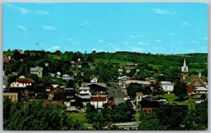 New Glarus Wisconsin 1960s Postcard Aerial View