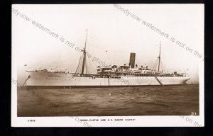 UC029 - Union Castle Liner - Garth Castle - postcard