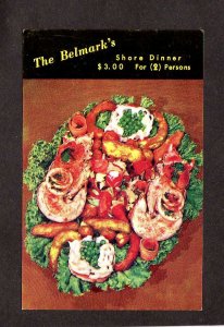 FL The Belmark Restaurant St Petersburg Florida Postcard Shore Dinner Lobster