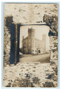 c1905 State Armory Pawtucket Rhode Island RI RPPC Photo Antique Postcard