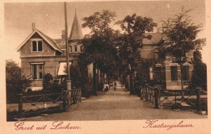 Netherlands Groet uit Lochem Kastanjelaan Vintage Postcard 04.07