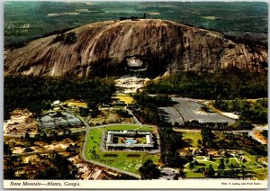 Stone Mountain Atlanta GA Monumental Memorial Heroic Figures Monolith Postcard