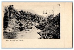 c1905 Chair Crossing The Buller River New Zealand Unposted Antique Postcard