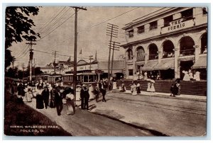 1910 Scenic Walbridge Park Business Section Scene Toledo Ohio OH Posted Postcard