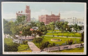 Vintage Postcard 1902 Federal Building & Hotel Sheldon El Paso Texas