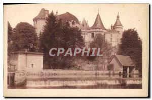 Postcard Old Picturesque Charente Verteuil Chateau and the Banks of the Charente