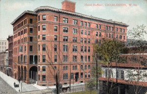 CHARLESTON WEST VIRGINIA~THE RUFFNER HOTEL~1910s SPENCER MOORE POSTCARD