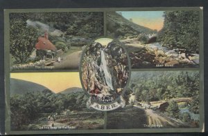 Wales Postcard - Views of Aber - Aber River, The Cottage, The Bridge RS11307